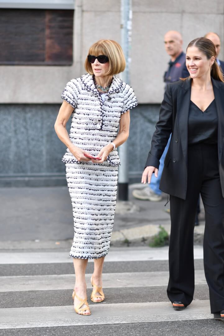 Milan Fashion Week Street Style Anna Wintour Milan Fashion Week Street Style Anna Wintour