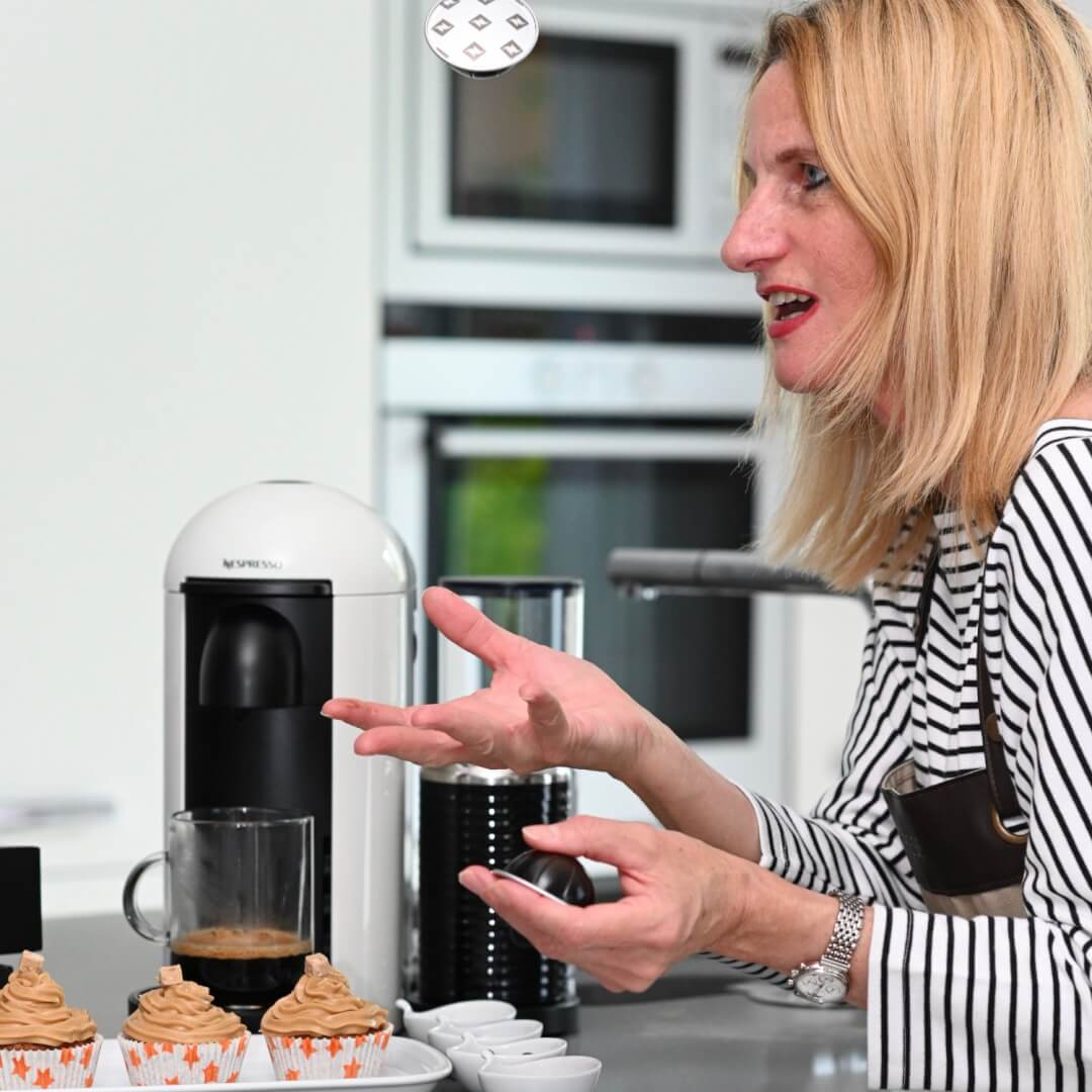 New Nespresso Barista Creations Recipe - Coffee & Salted Caramel Cupcakes New Nespresso Barista Creations Recipe - Coffee & Salted Caramel Cupcakes