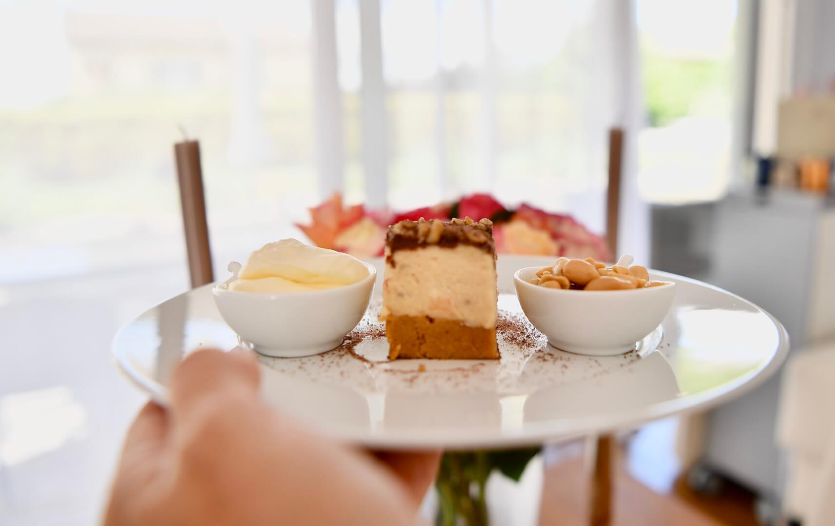 Salty Peanut Butter Cheesecake Slice Salty Peanut Butter Cheesecake Slice