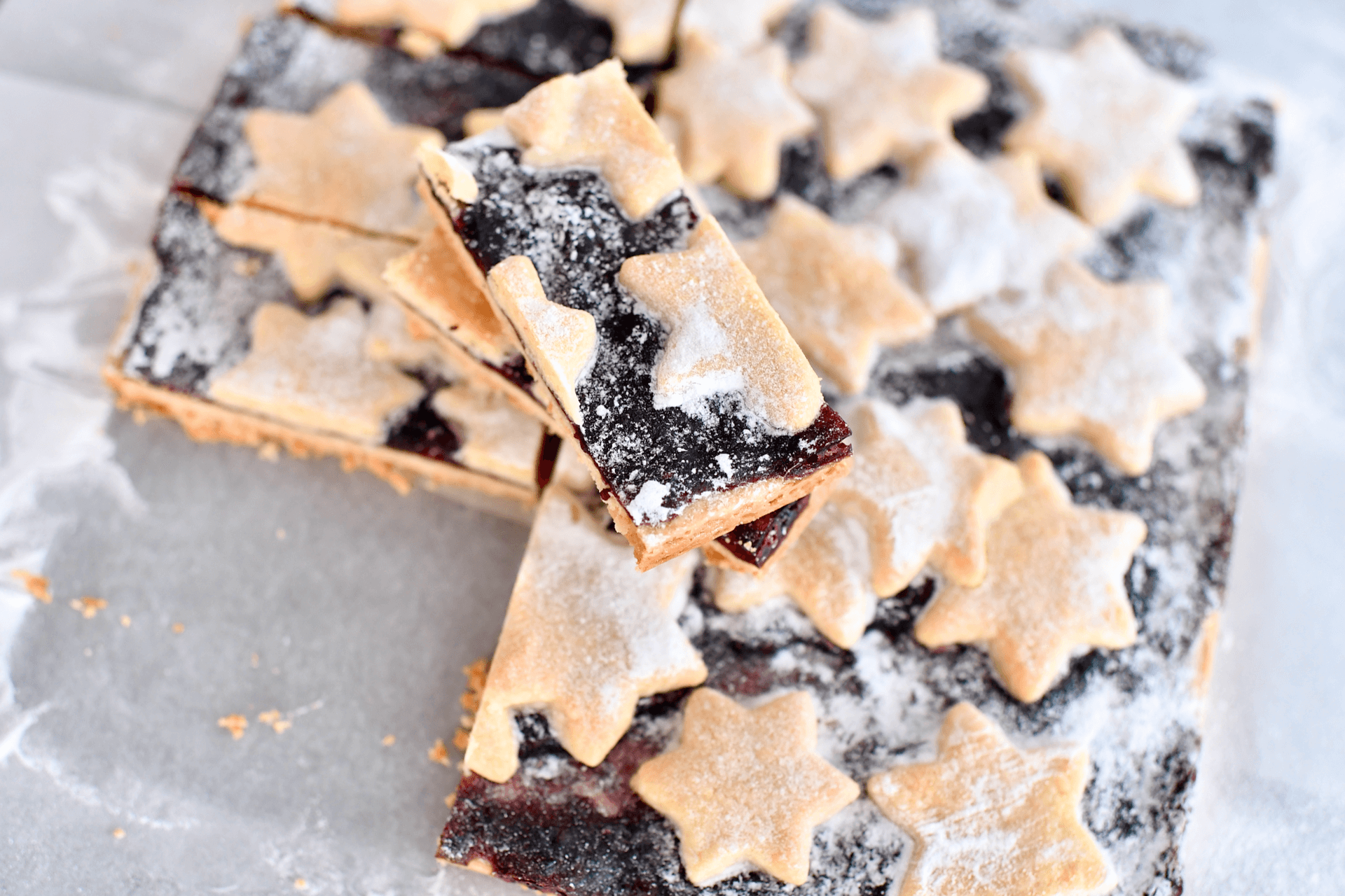 Christmas Shortbread Slice