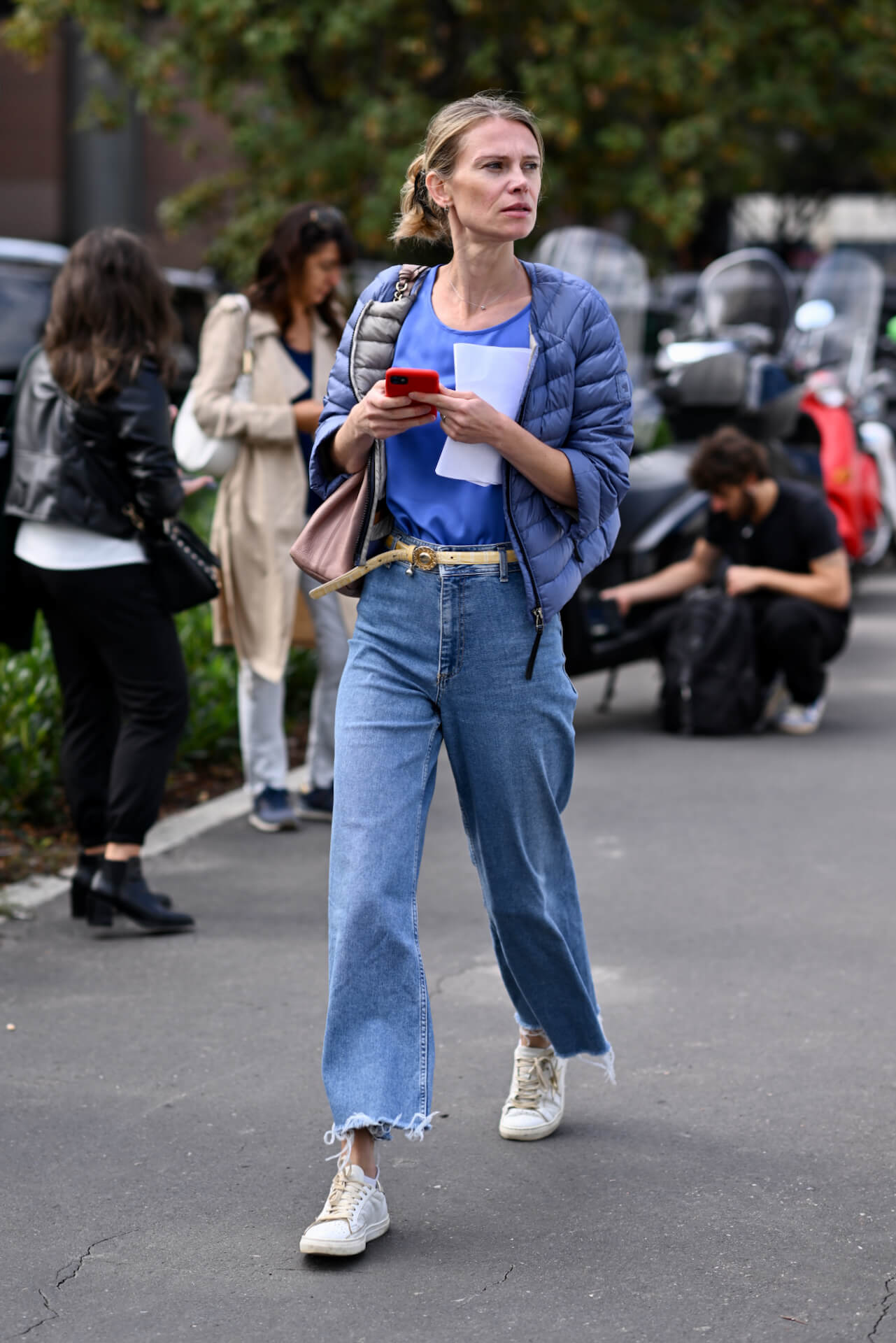 How They Wear Jeans in Milan and Paris