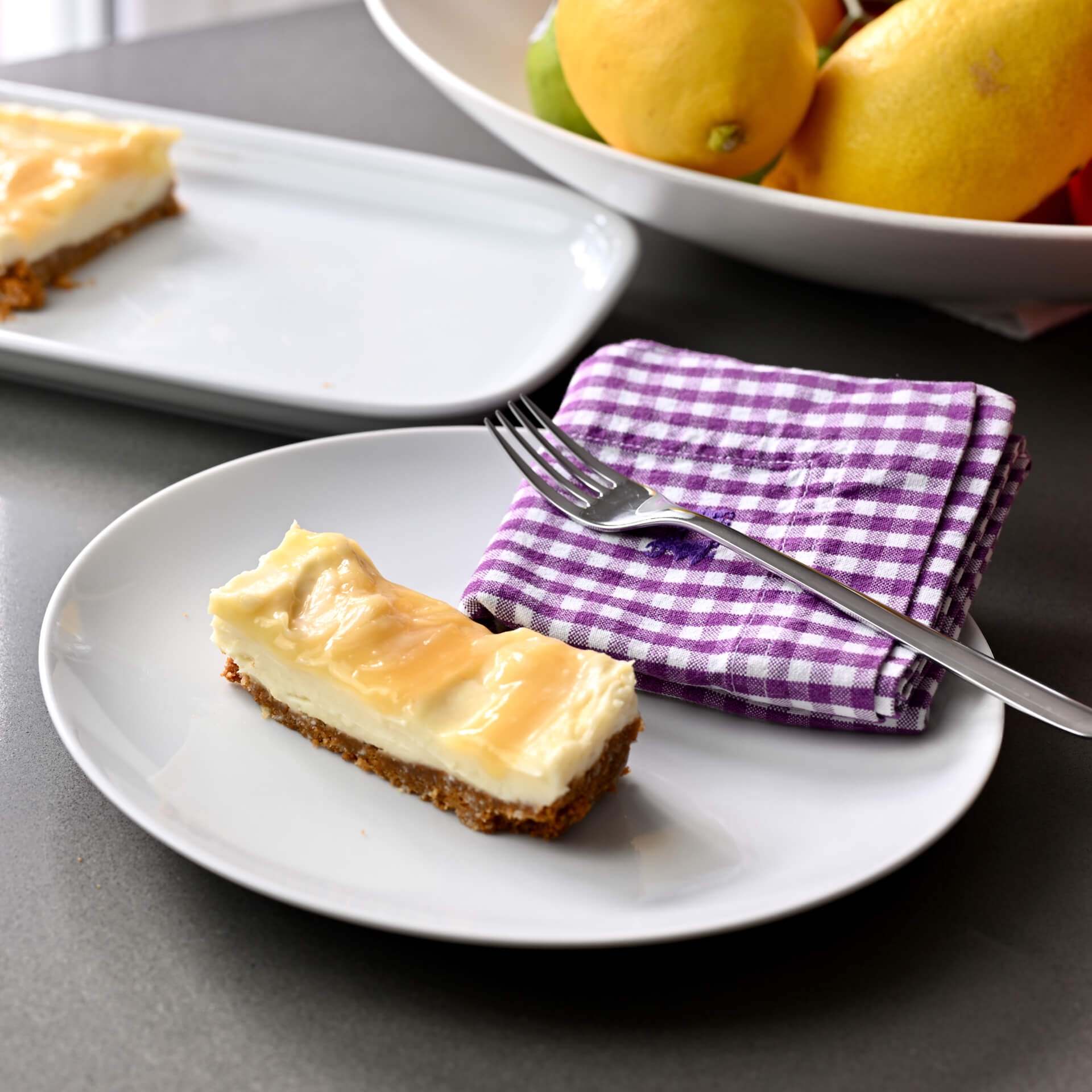 Easiest Ever Lemon Cheesecake Slice